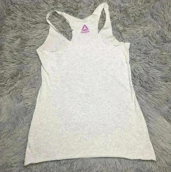 Reebok women's size small light gray workout tank top light weight - Picture 4 of 5